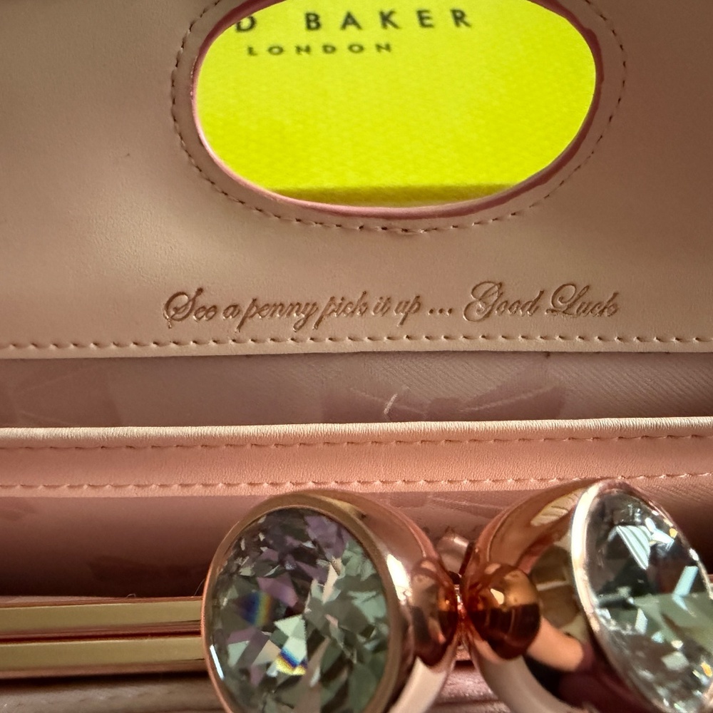 Ted Baker Large Leather Wallet with Bobble Clasp - Picture 8 of 8